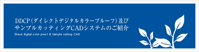 DDCP（ダイレクトカラープルーフ）及びサンプルカッティングCADシステムのご紹介