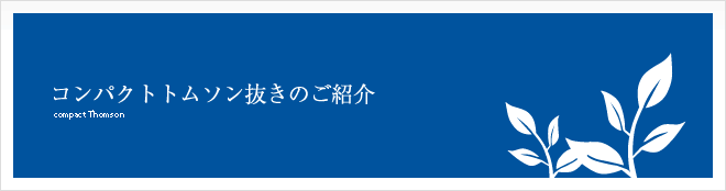 コンパクトトムソン抜きのご紹介